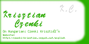 krisztian czenki business card